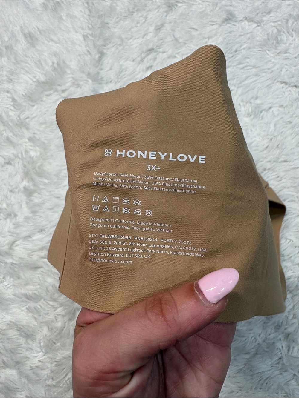 Honeylove Liftwear Crossover Bra in Sand - Picture 4 of 4